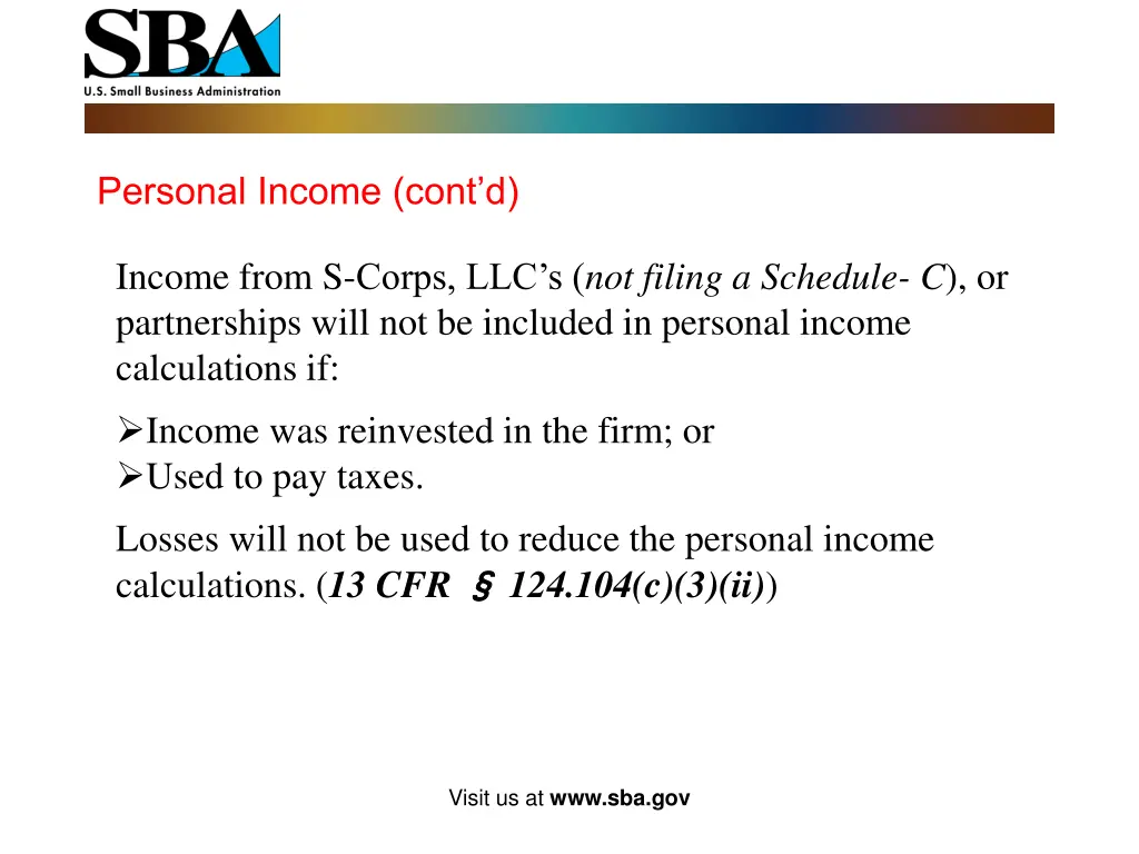 personal income cont d