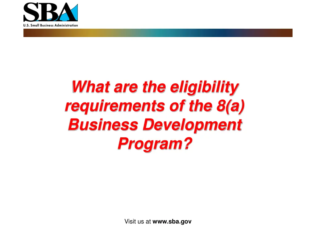 what are the eligibility requirements