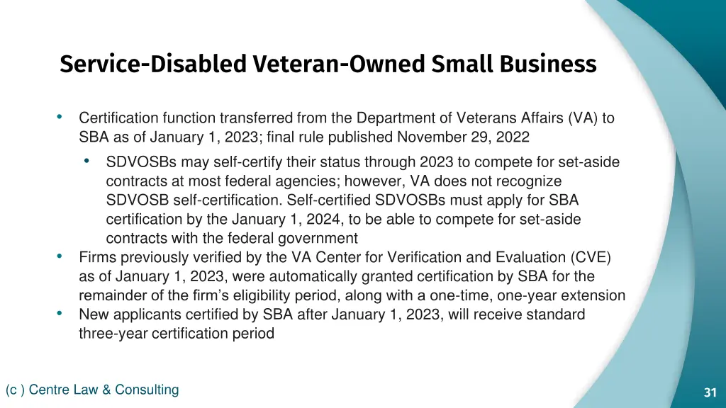 service disabled veteran owned small business