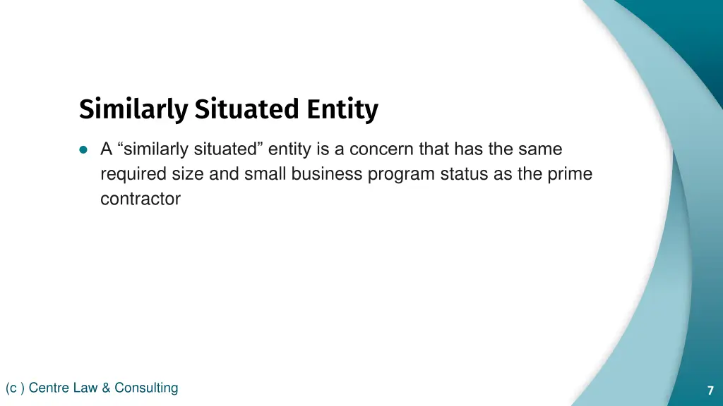 similarly situated entity