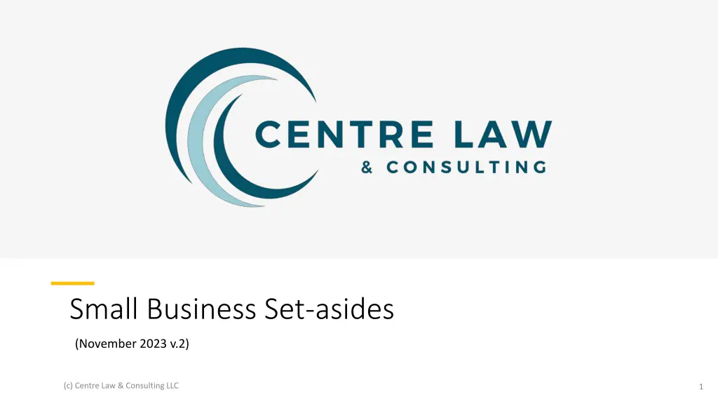 small business set asides