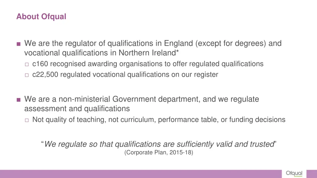 about ofqual