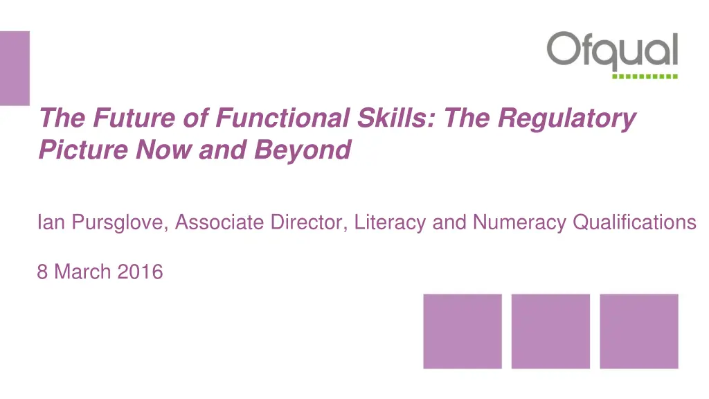 the future of functional skills the regulatory
