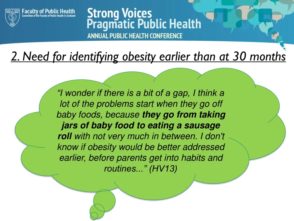 2 need for identifying obesity earlier than