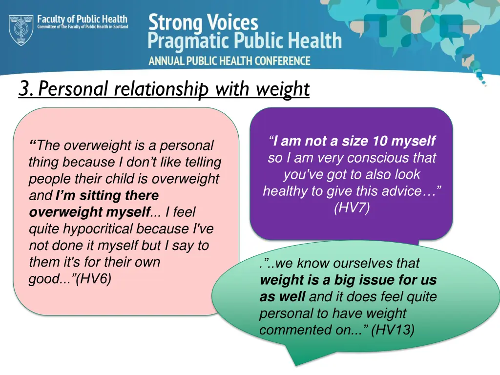 3 personal relationship with weight