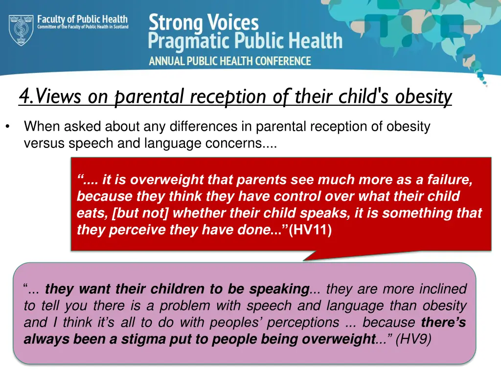 4 views on parental reception of their child 1