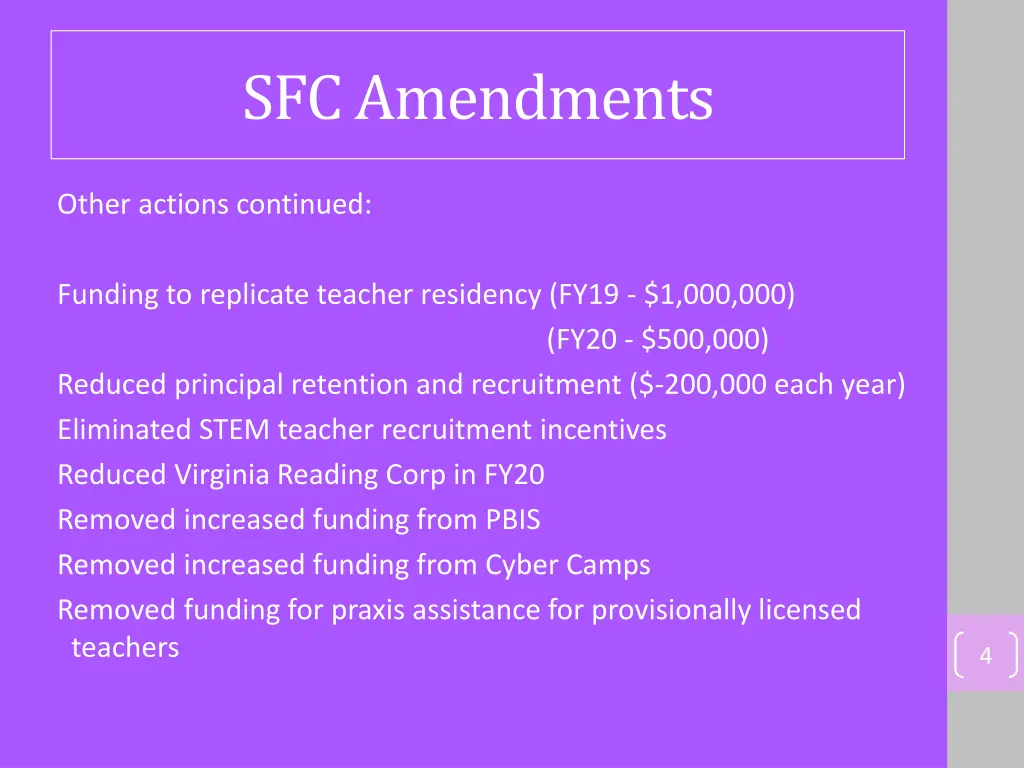 sfc amendments 1