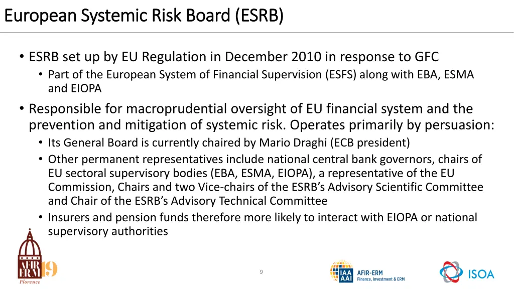 european systemic risk board esrb european