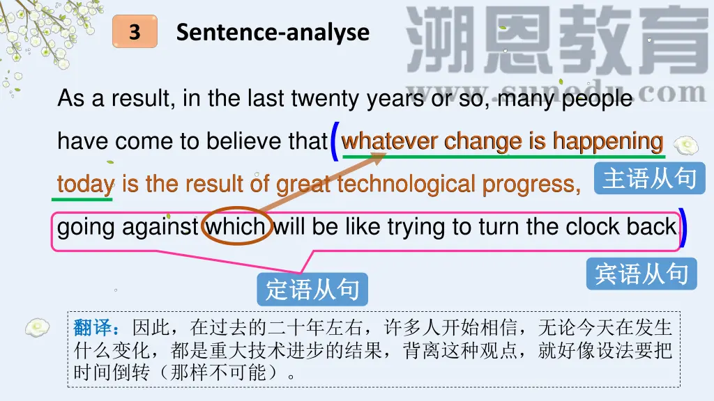 sentence analyse