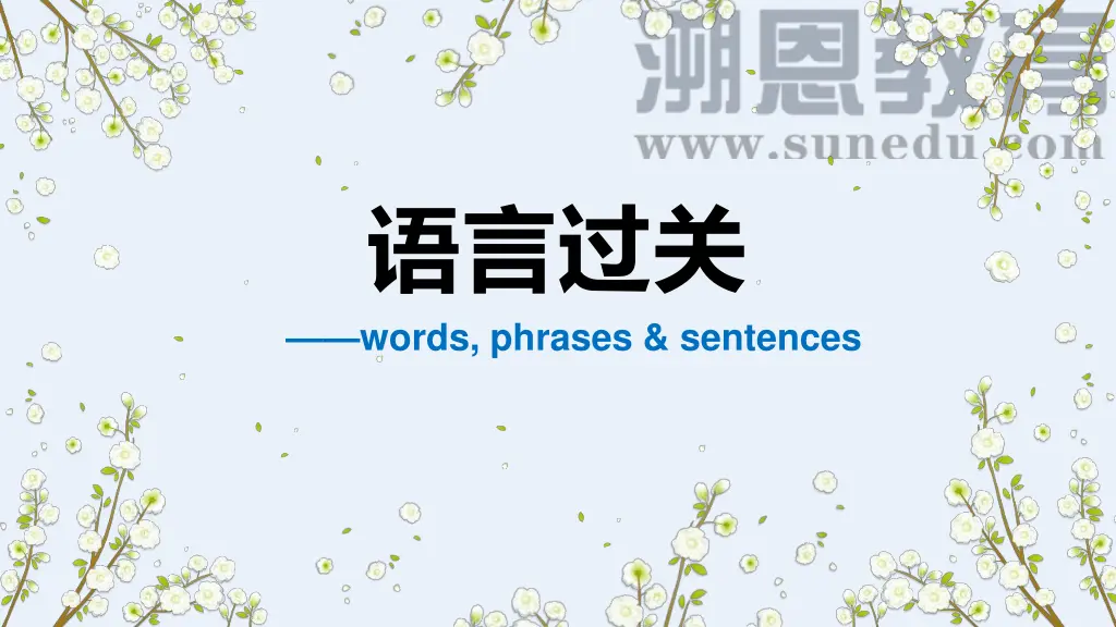 words phrases sentences