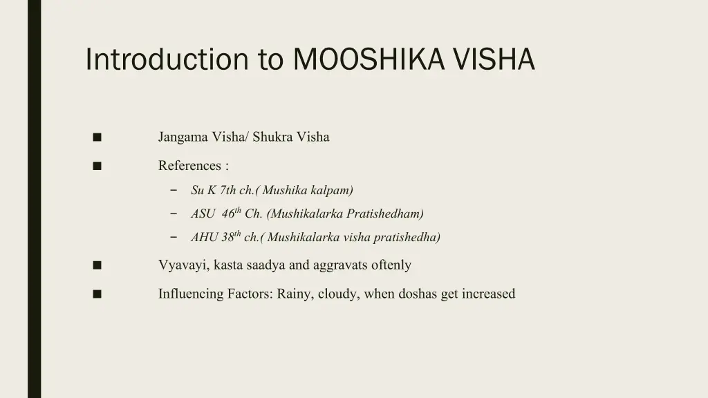 introduction to mooshika visha
