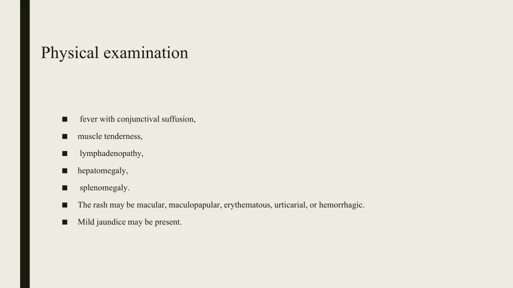 physical examination