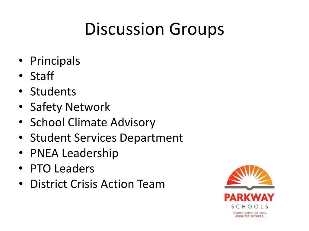 discussion groups