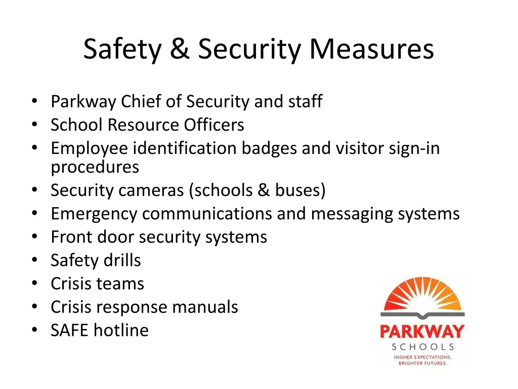 safety security measures