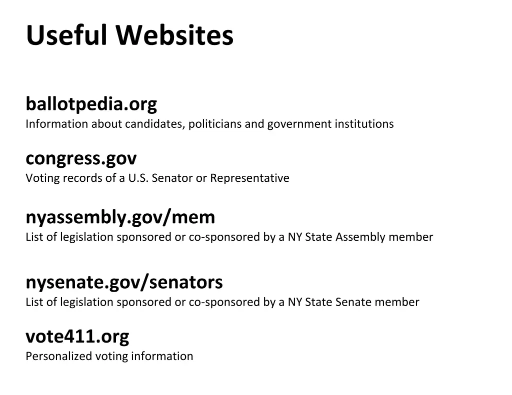 useful websites