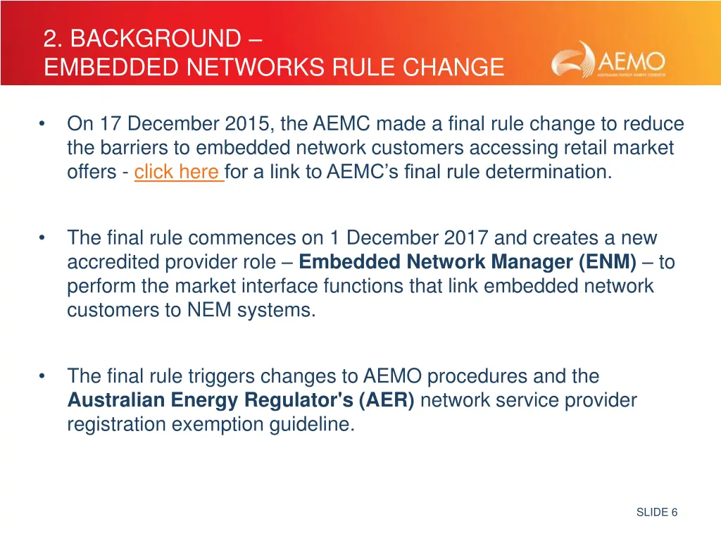 2 background embedded networks rule change
