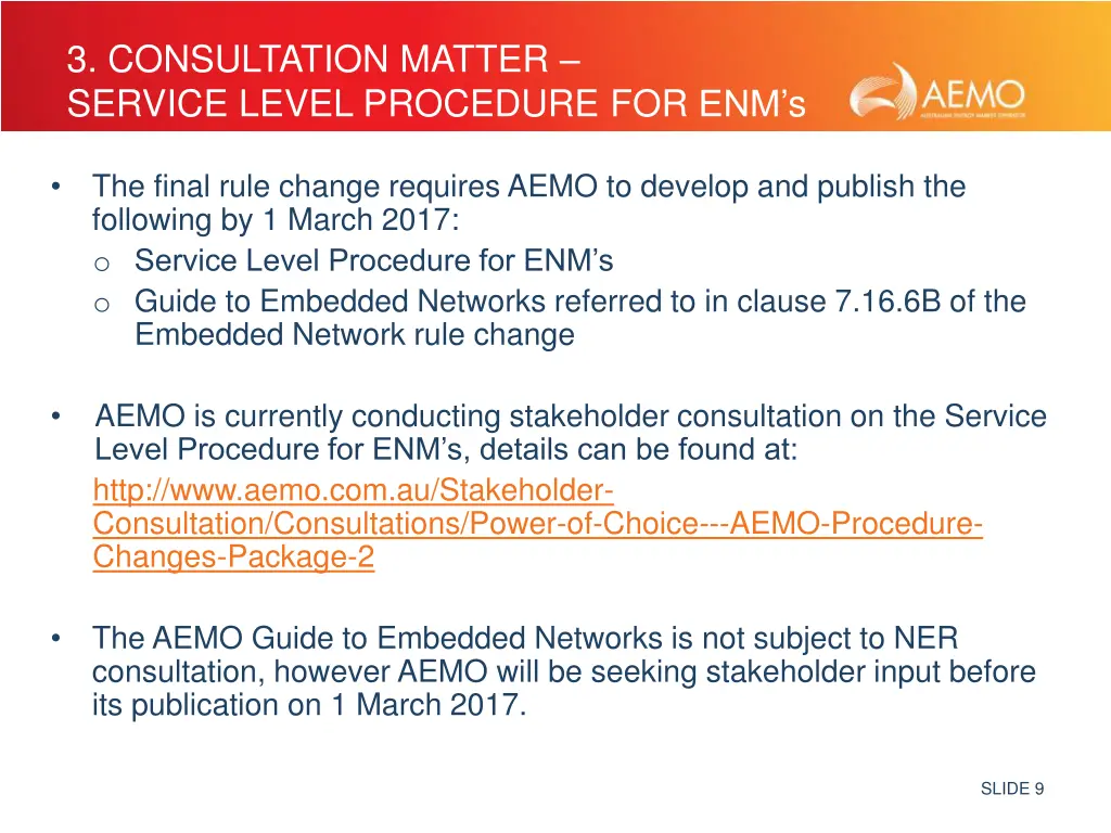 3 consultation matter service level procedure