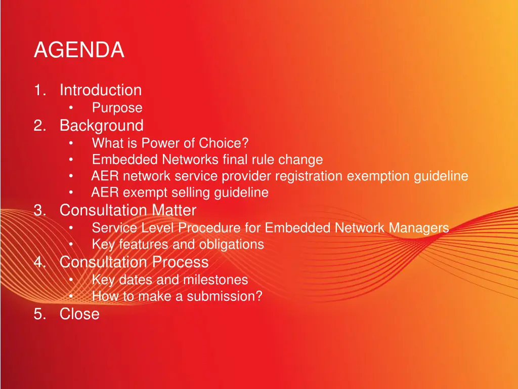 agenda