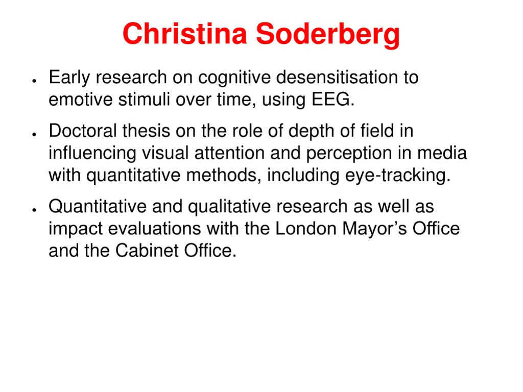 christina soderberg
