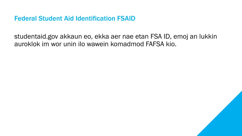 federal student aid identification fsaid