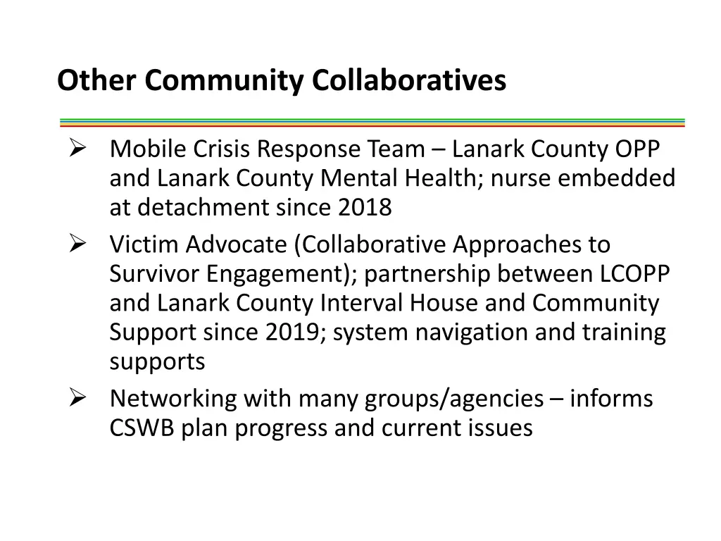 other community collaboratives