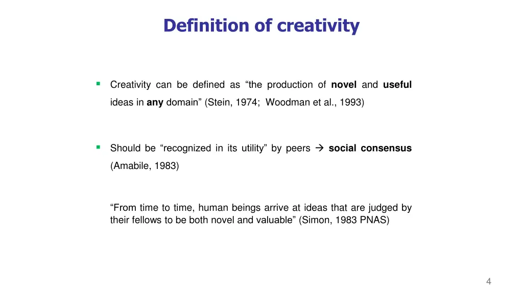 definition of creativity