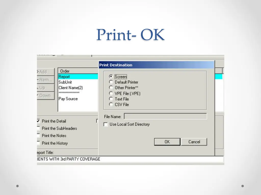 print ok