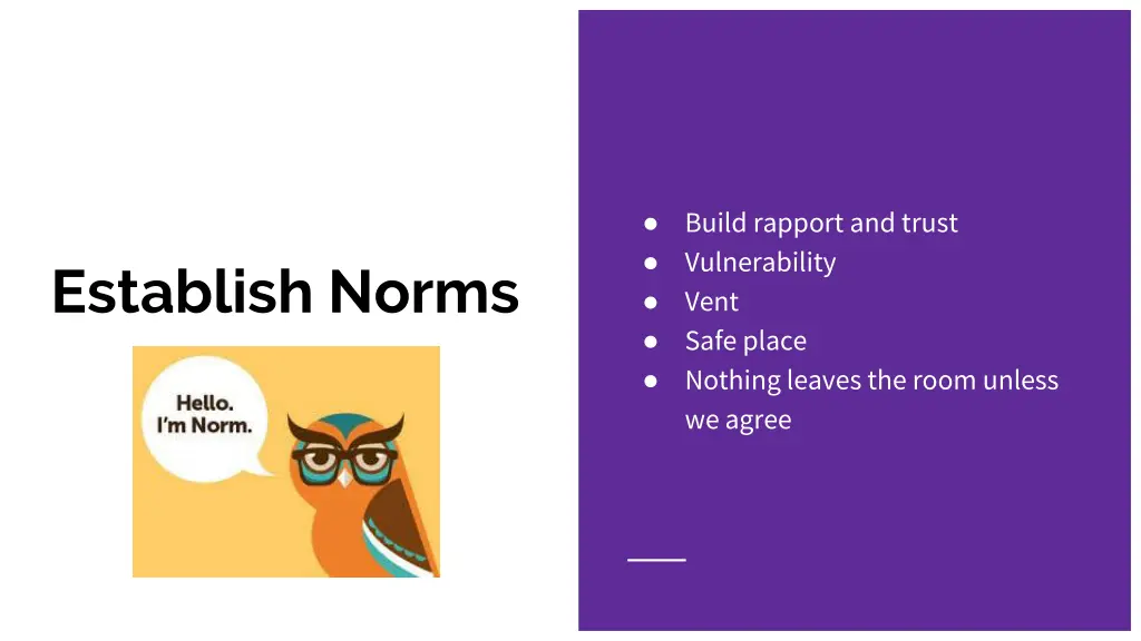 build rapport and trust vulnerability vent safe