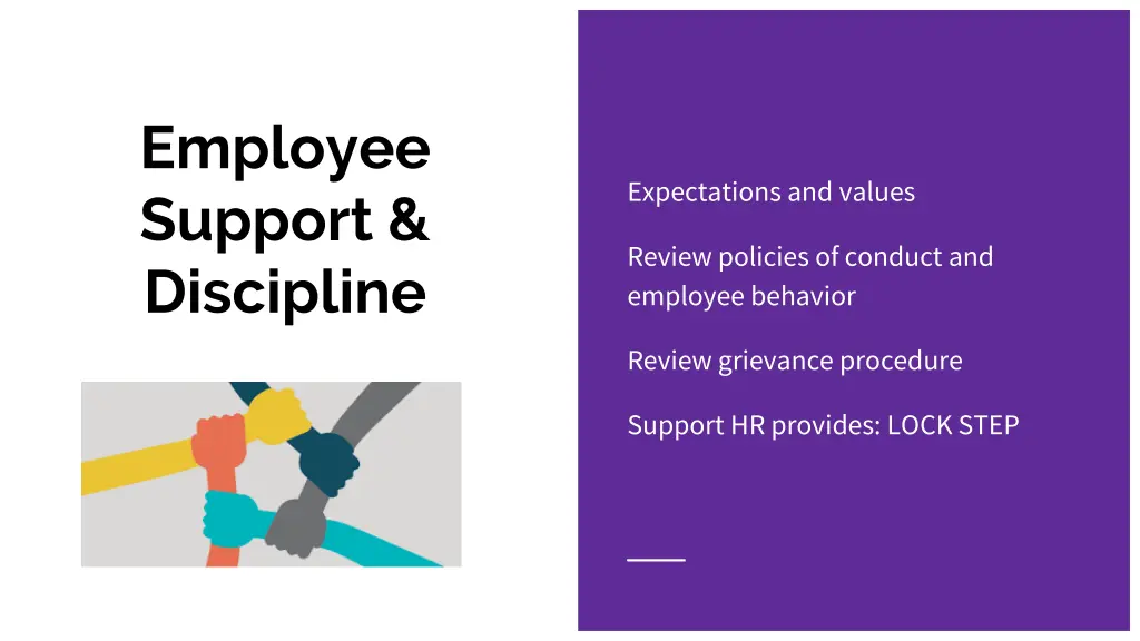 employee support discipline