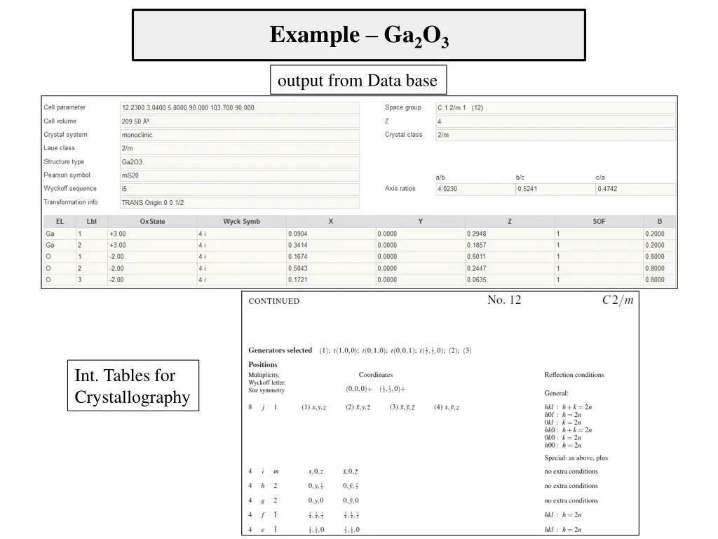 example ga 2 o 3