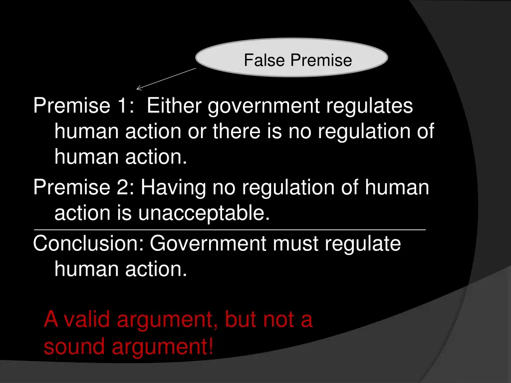 false premise