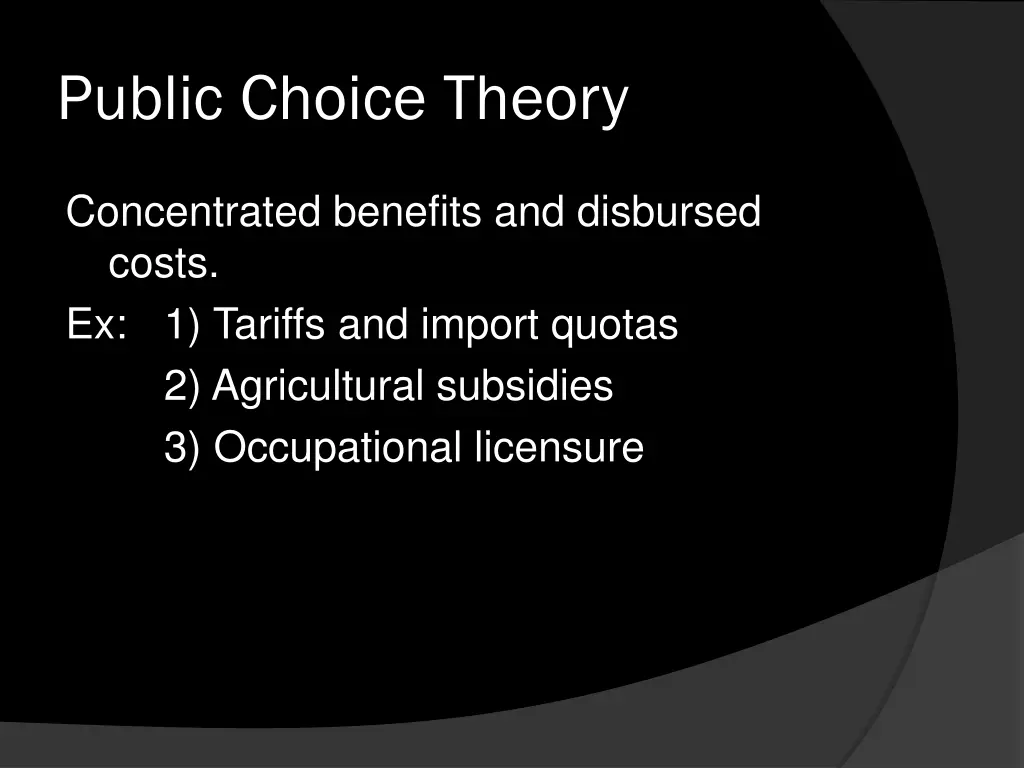 public choice theory