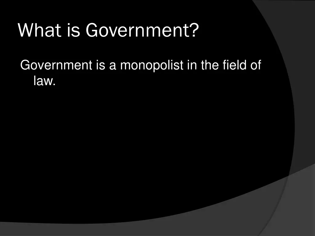 what is government