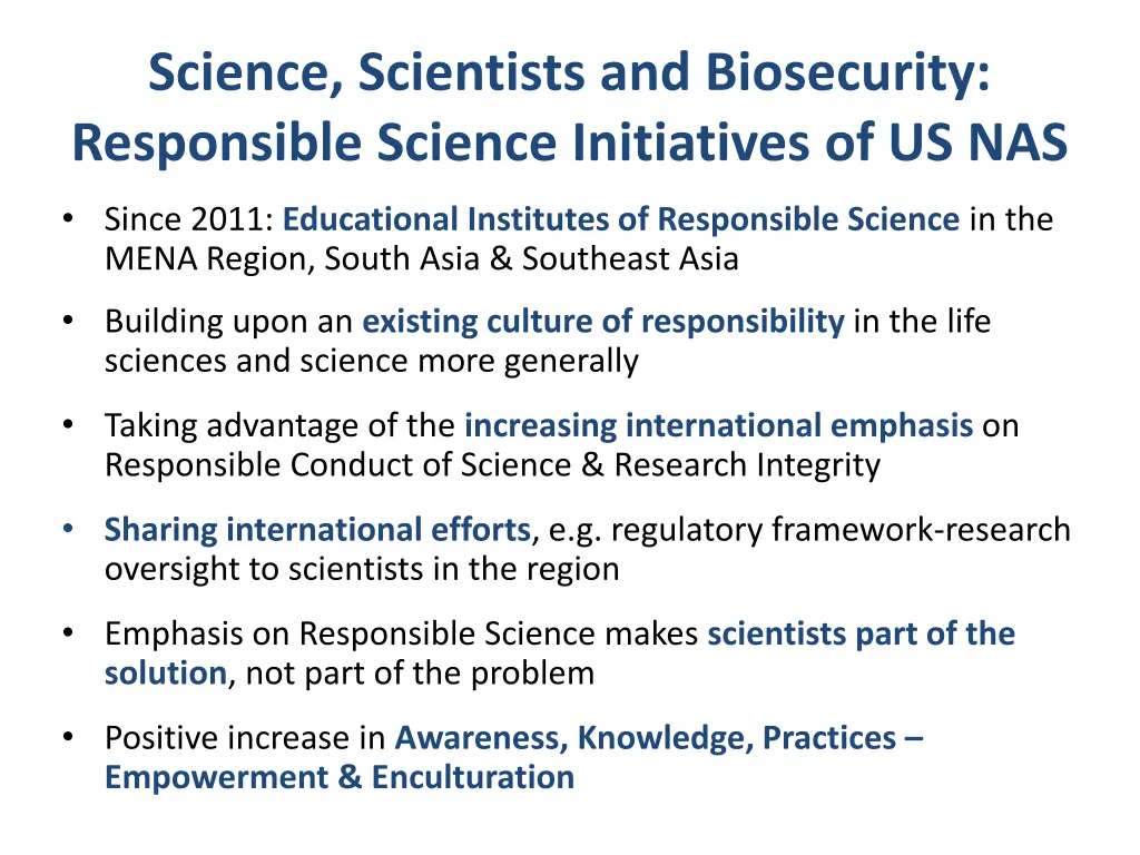 science scientists and biosecurity responsible