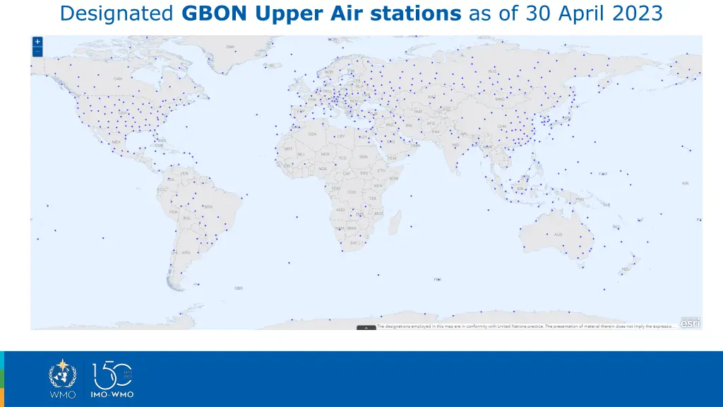 designated gbon upper air stations as of 30 april