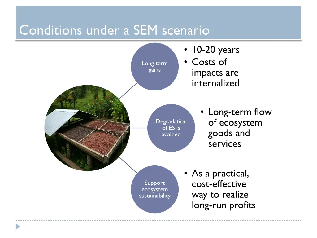 conditions under a sem scenario