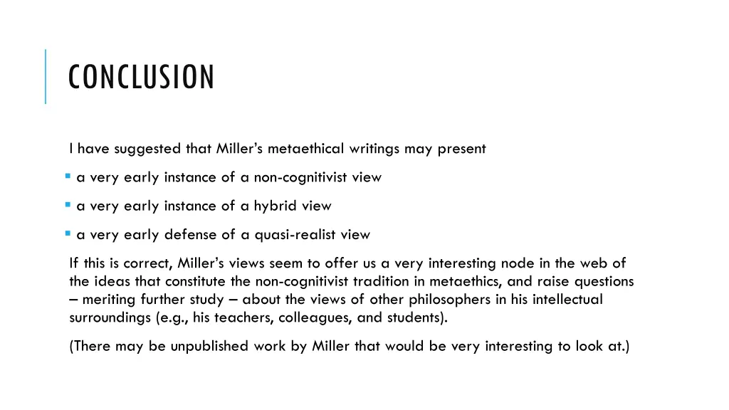 conclusion