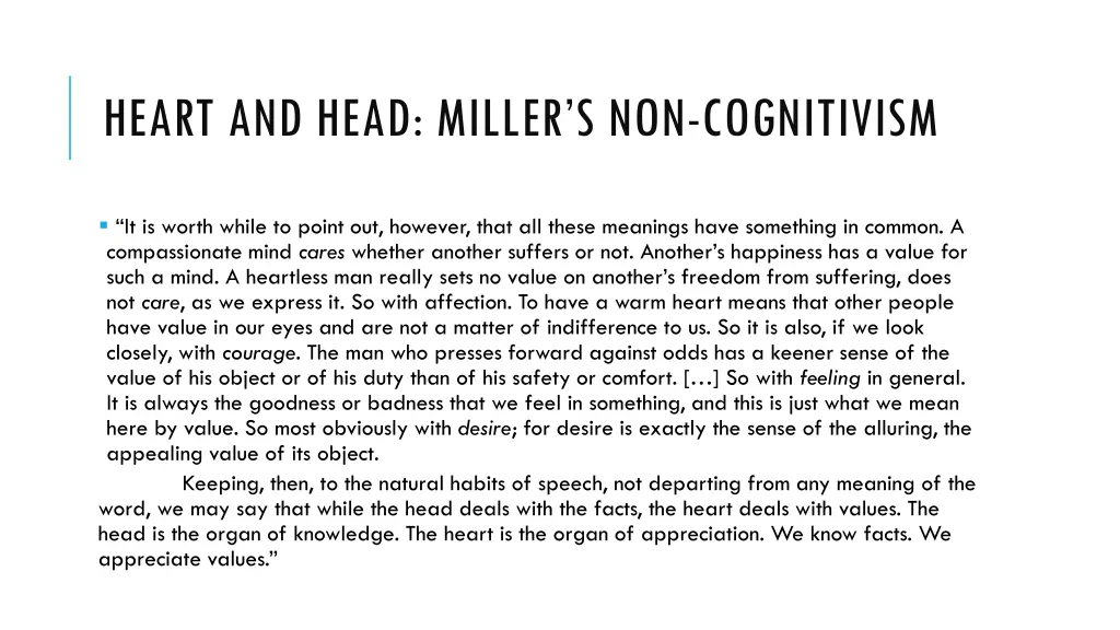 heart and head miller s non cognitivism 2