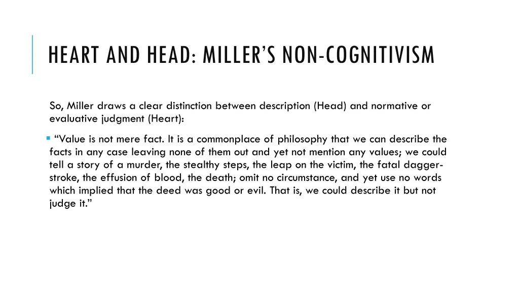 heart and head miller s non cognitivism 3
