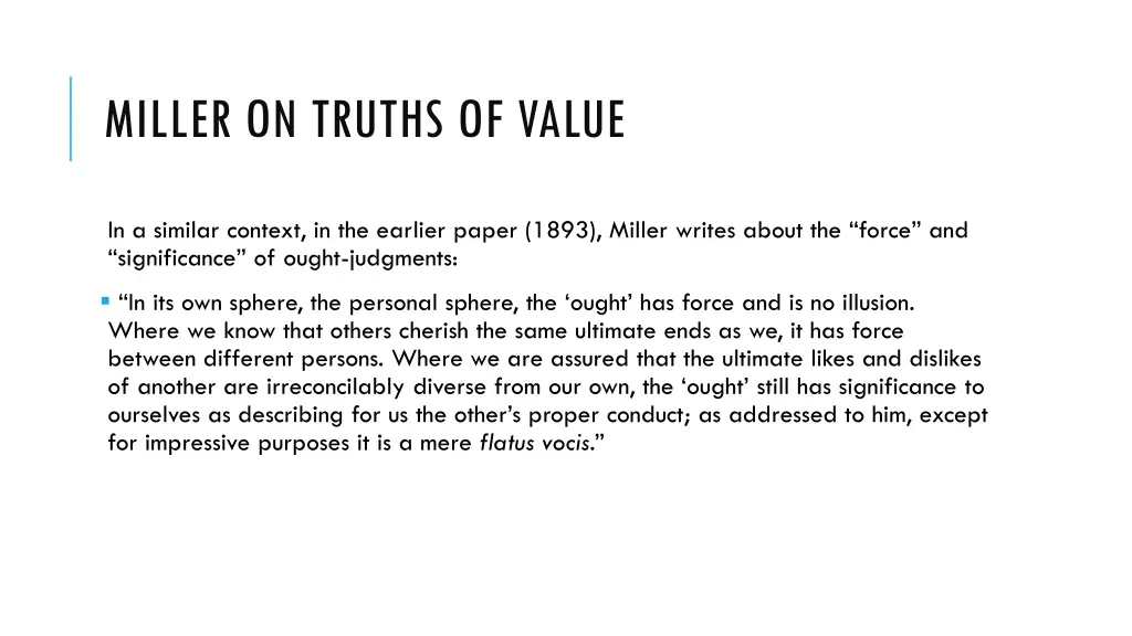 miller on truths of value 4