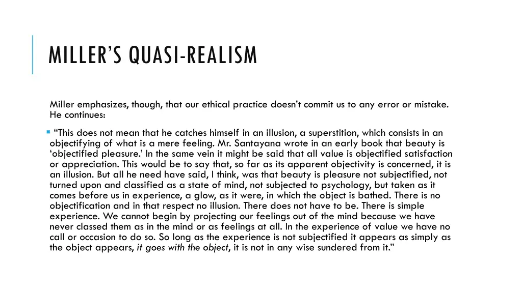 miller s quasi realism 2