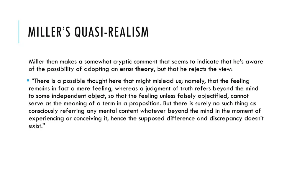 miller s quasi realism 3