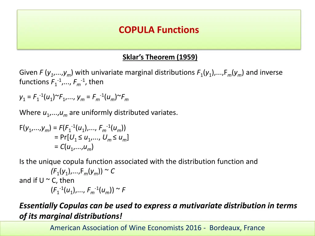 copula functions 1