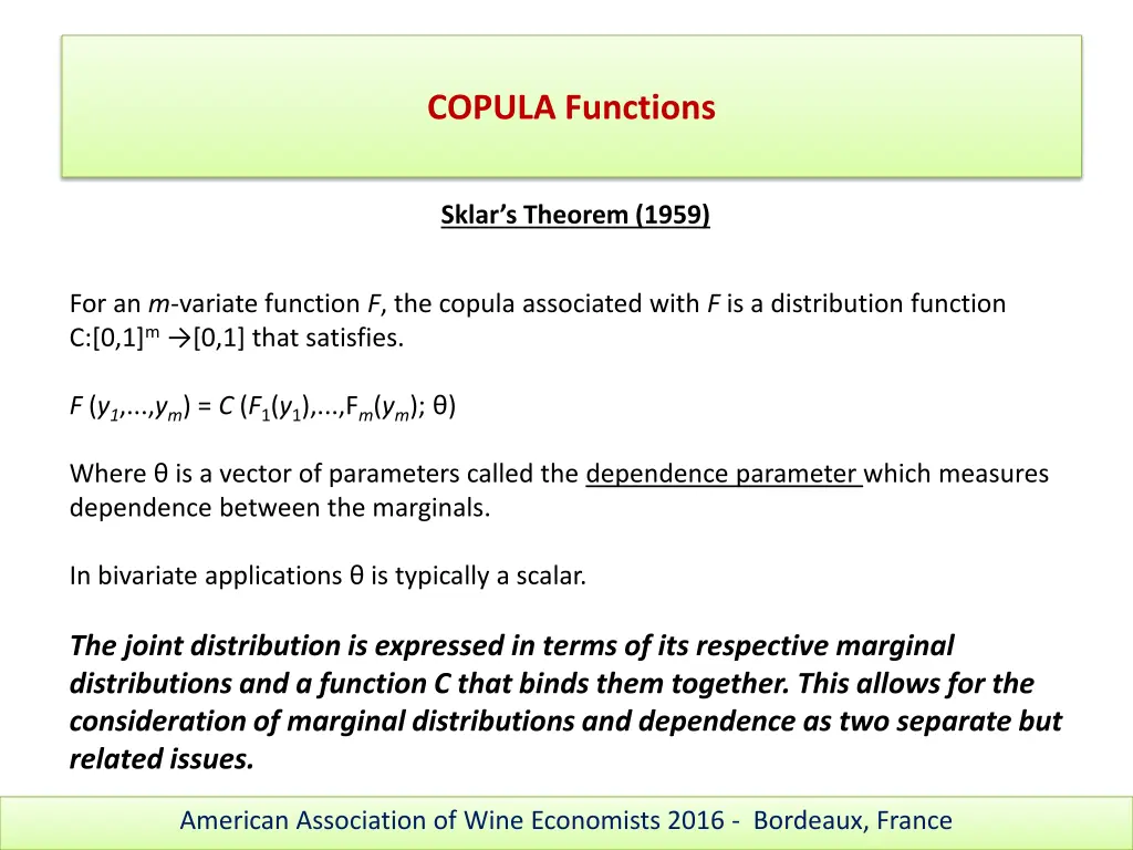 copula functions 2