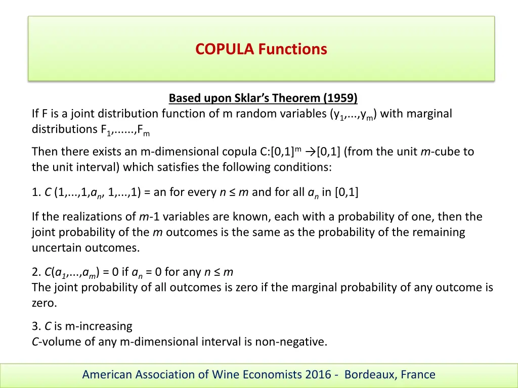 copula functions