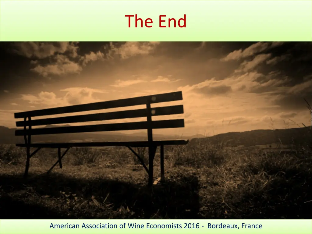 the end