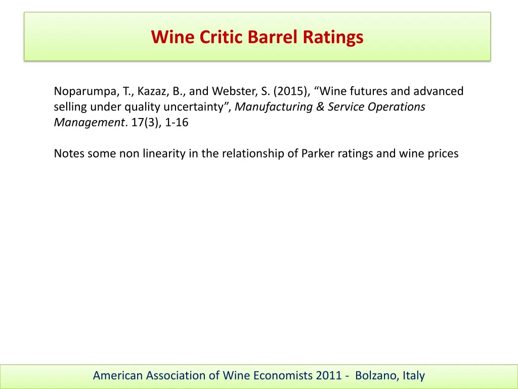 wine critic barrel ratings 2