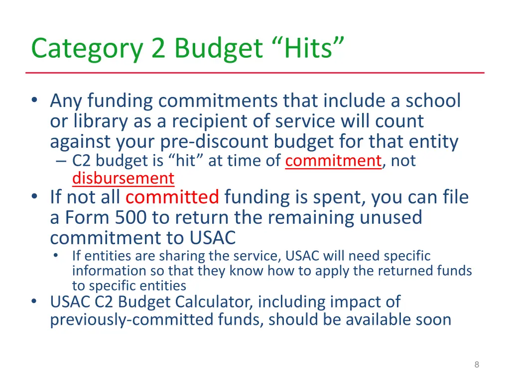category 2 budget hits