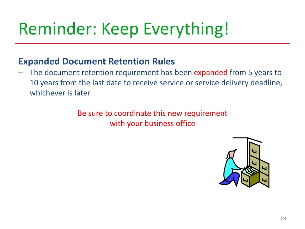reminder keep everything