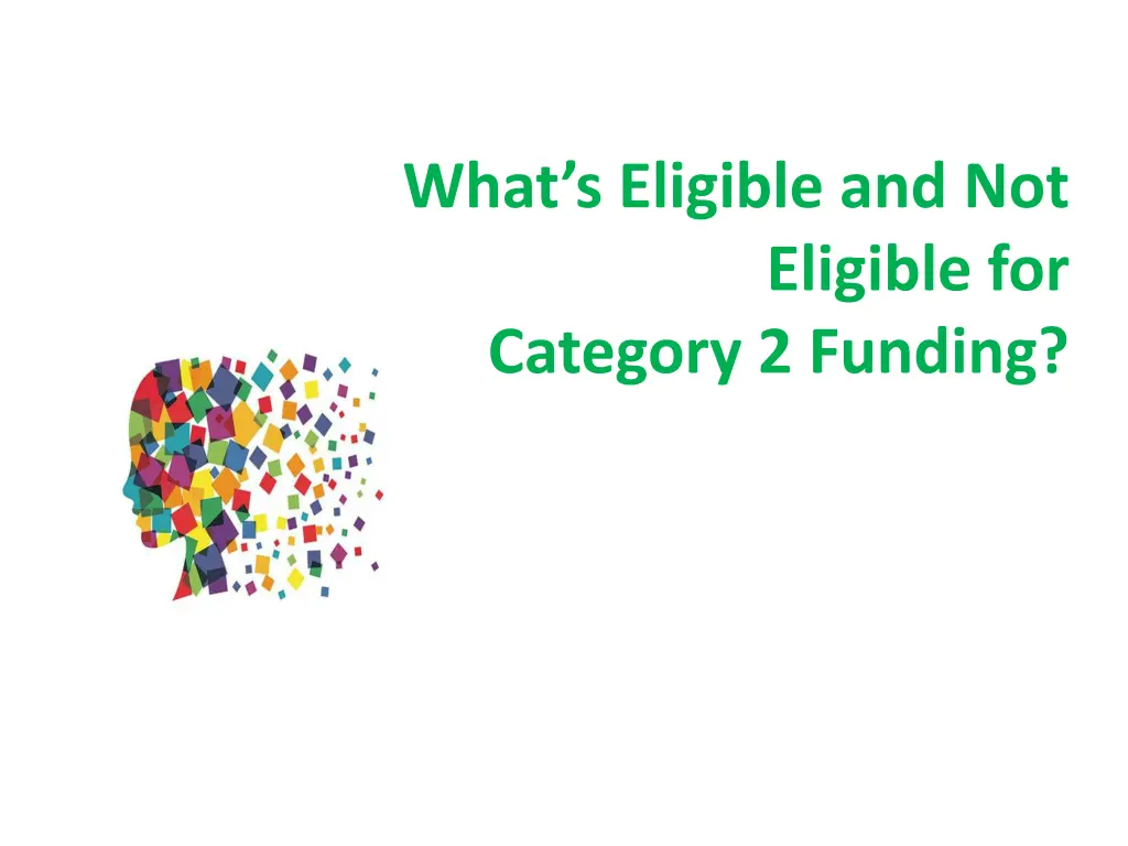 what s eligible and not